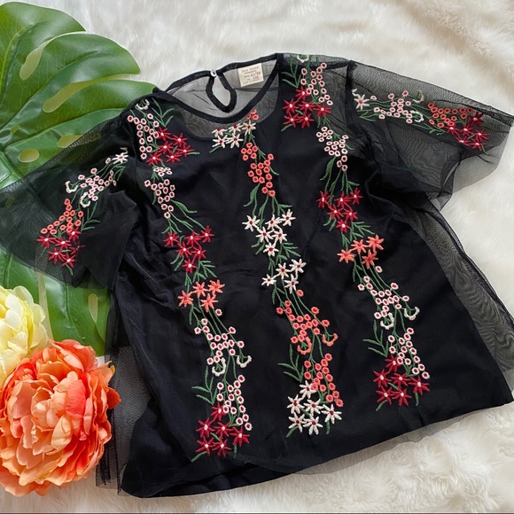 Zara kids black 2 layer top 11-12 - Picture 8 of 12